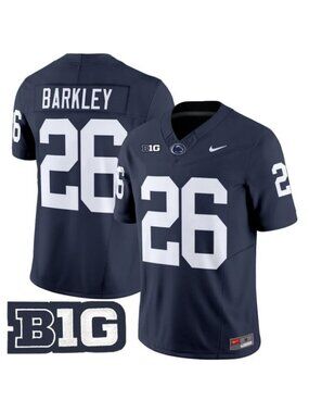 Saquon Barkley Navy Jersey Stitched Vapor